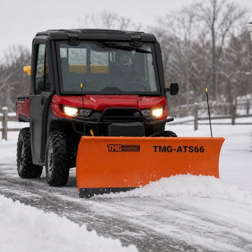 How a Family Gets Through a Canadian Winter Morning With an ATV Snow Plow