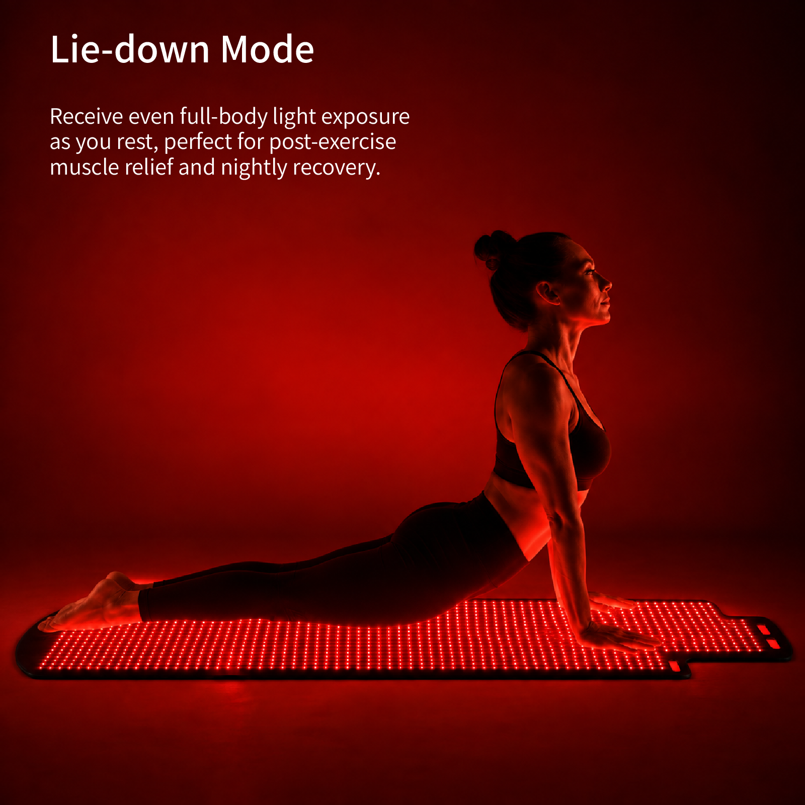 ARIVEA Lilies XL Red Light Therapy Mat for Full Body (71" x 31.5"), Large Infrared Light Therapy Pad with Timer, Portable Body Wellness Mat for Muscle Recovery & Joint Pain Relief (Black)