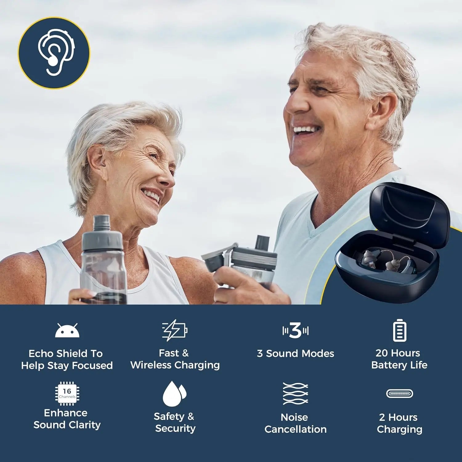 Linner Clarity OTC Hearing Aids [FSA & HSA Eligible] - Linner