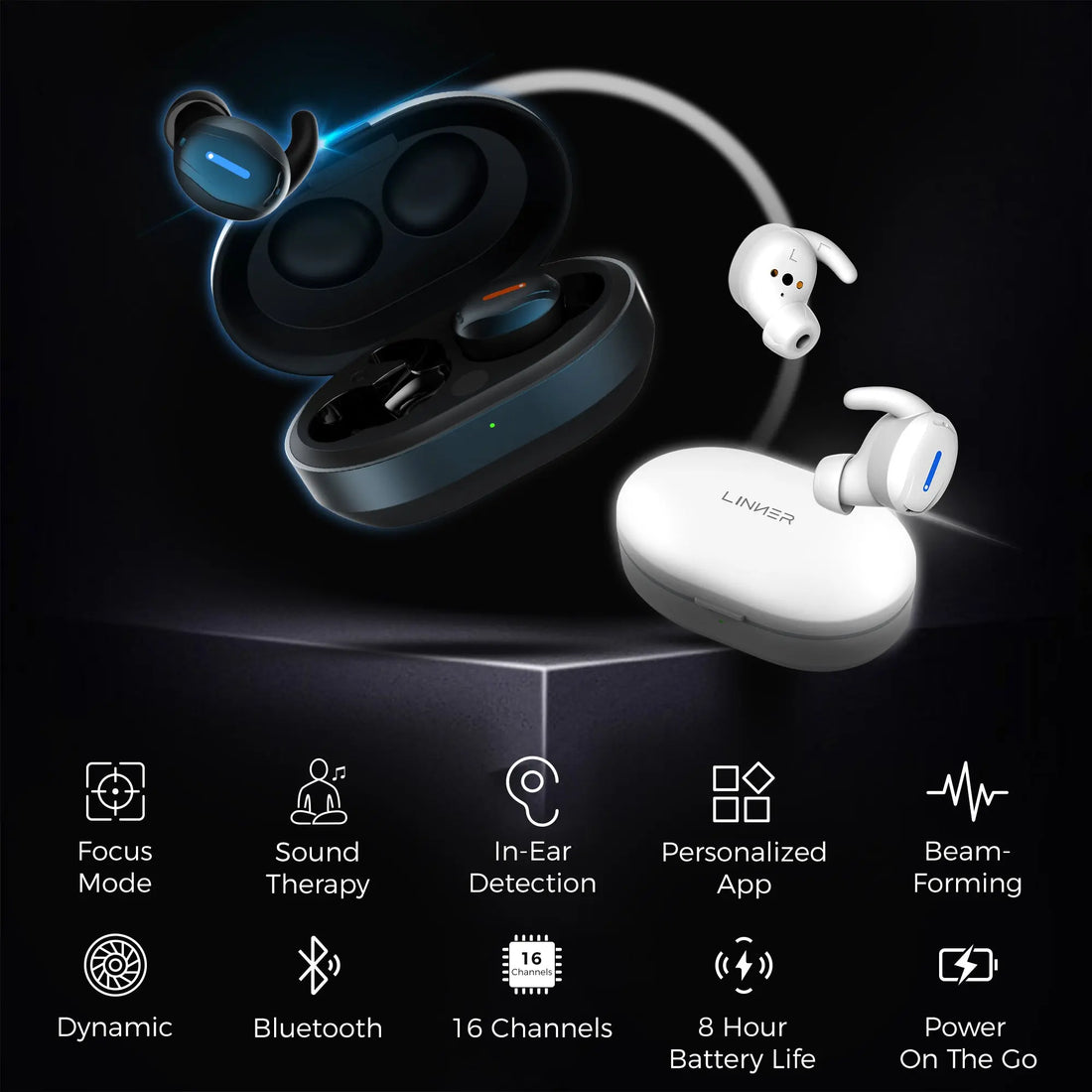 Linner Mars OTC Hearing Aids [FSA & HSA Eligible] Linner