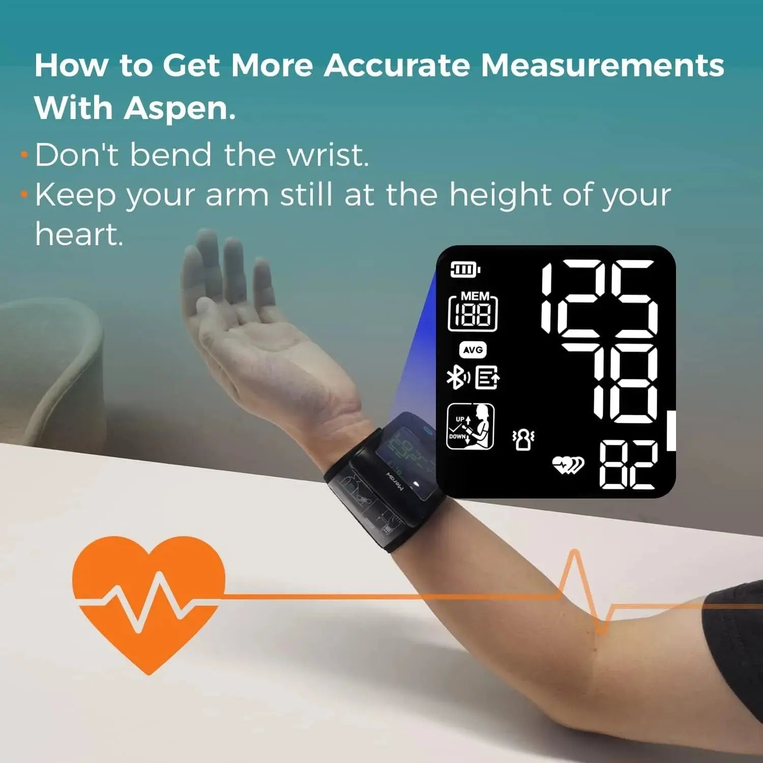 Meraw Aspen Bluetooth Wrist Blood Pressure Monitor Linner