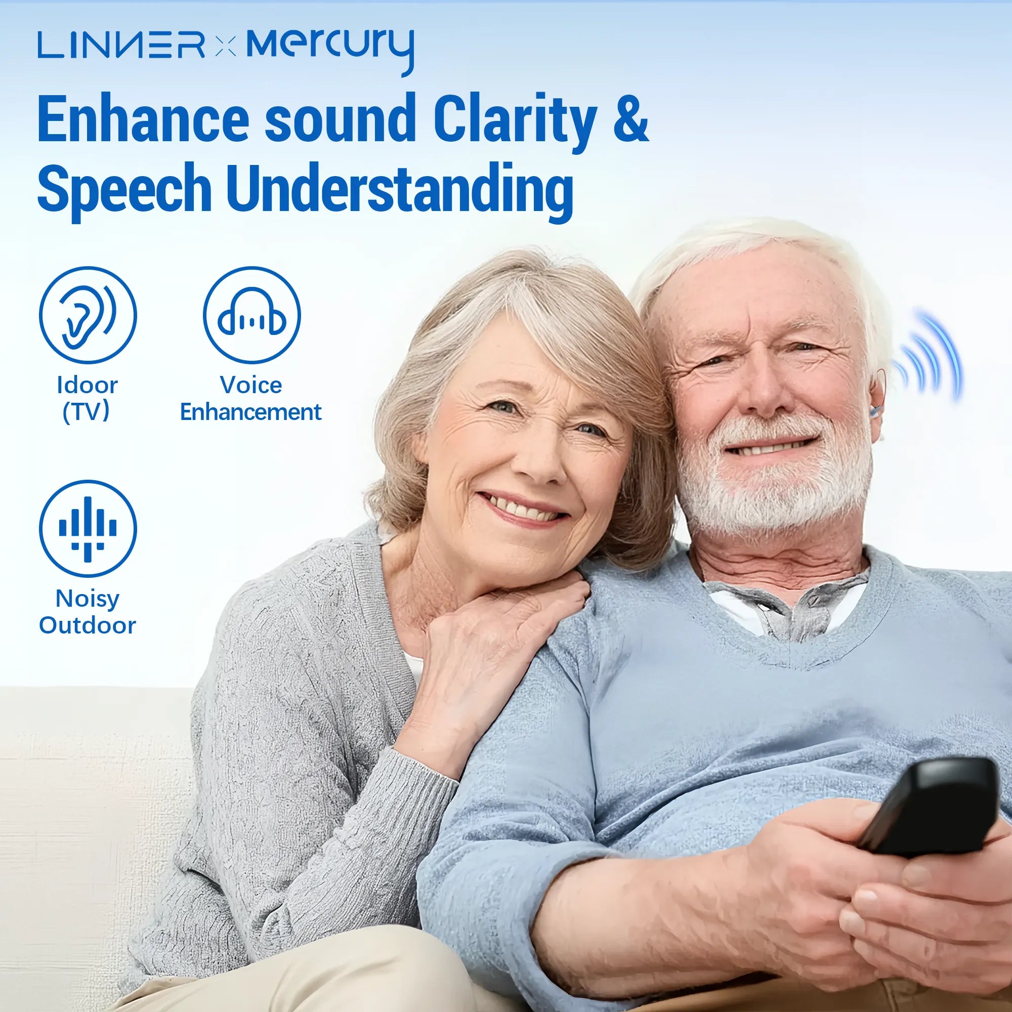 Linner Mercury mini-RIC OTC Hearing Aids
